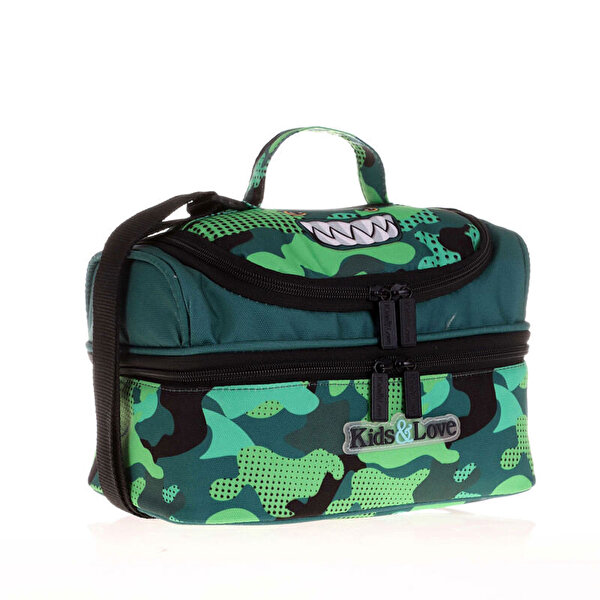 Kaukko Kids&Love Square Dınosaur Beslenme Çantası