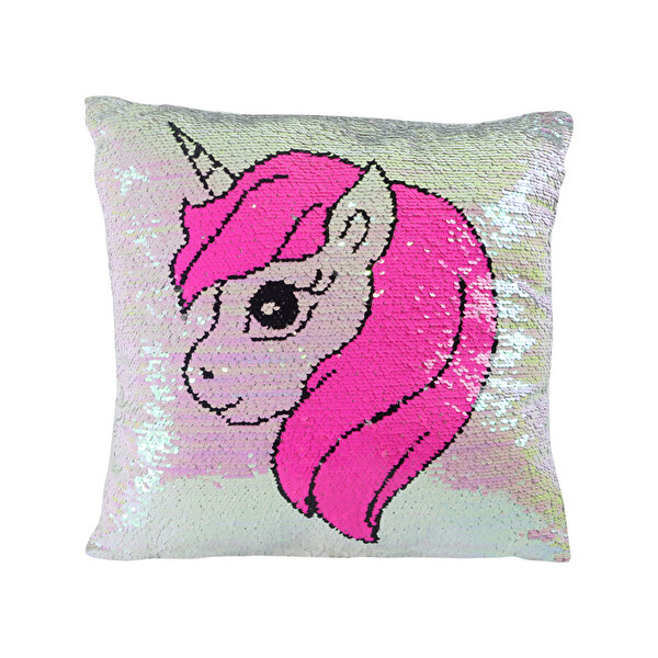 45 cm Pullu Yastıklar Pembe Unicorn
