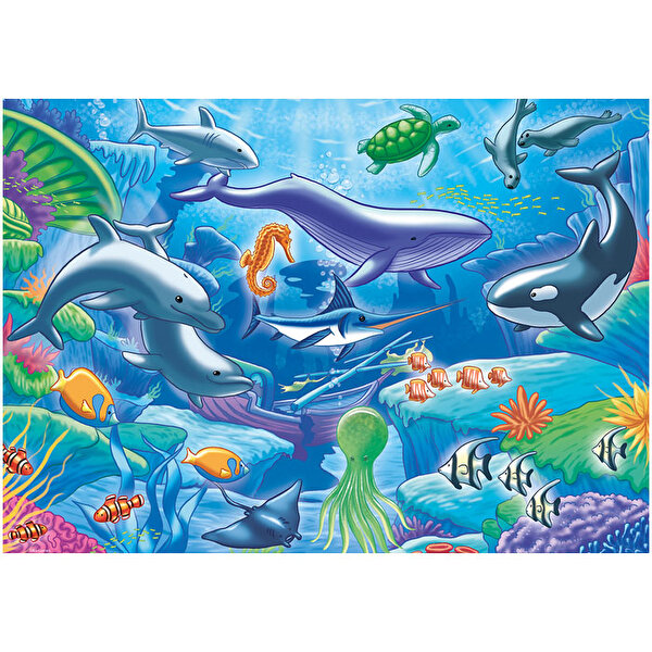 Ks Puzzle Life In The Ocean Jumbo Boy Puzzle 50 Parça