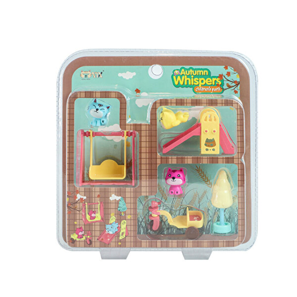 Sevimli Kedi Kaydırak Sarı Ağaçlı HY-078D