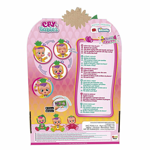 Cry Babies Ağlayan Bebekler Tutti Frutti W1 Ananas Pia