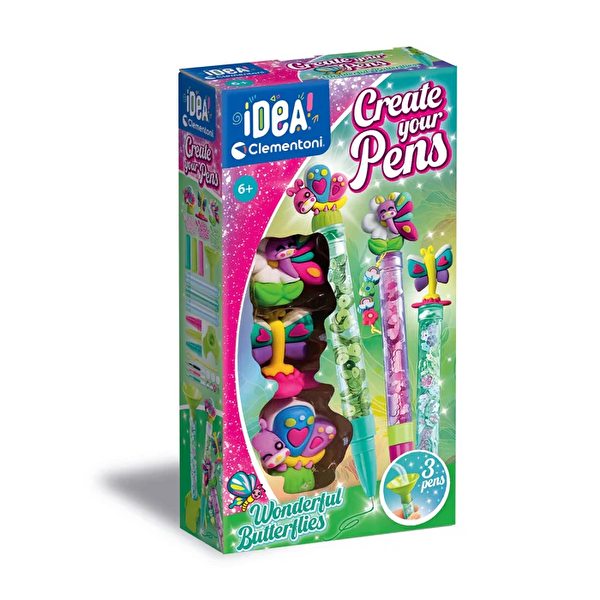 Clementoni Idea Kalem Tasarım Seti Wonderful Butterflies