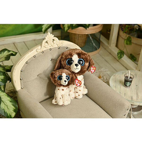 Ty Muddles Beanie Boo Kahverengi Beyaz Köpek 15 cm.
