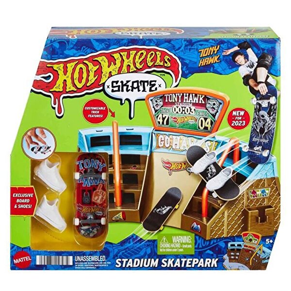 Hot Wheels Skate Parmak Kaykay Macerasına Başlangıç Seti Stadium Skatepark