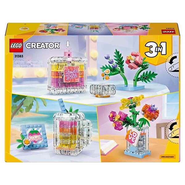 LEGO Creator 3’ü 1 Arada Çiçekli Dekoratif Parfüm Şişesi 31383