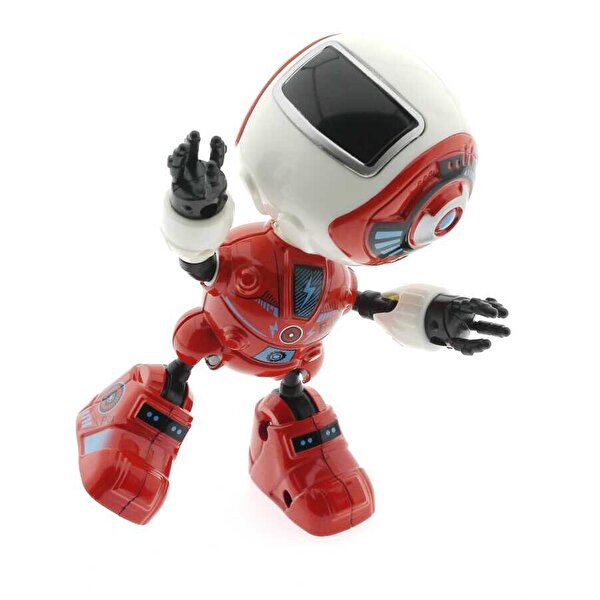 Sesli Işıklı Mini Sevimli Kırmızı Mutlubot