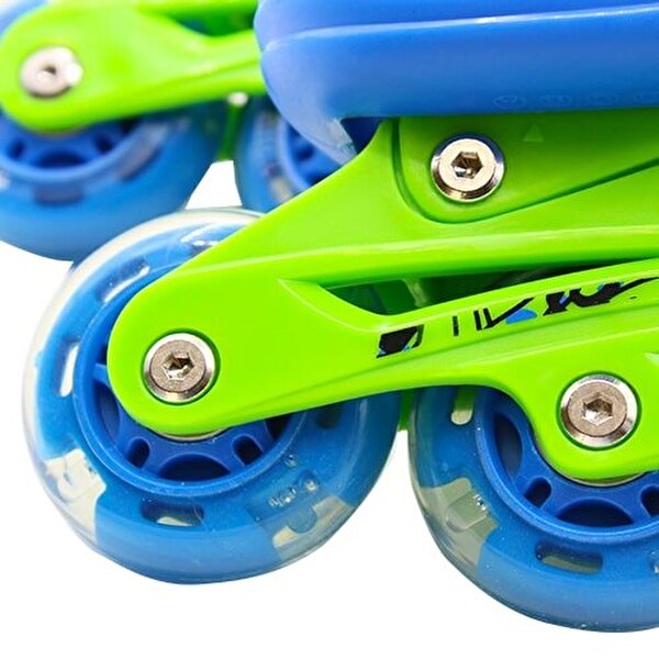 Işıklı Paten Mavi Yeşil M Beden 35-38