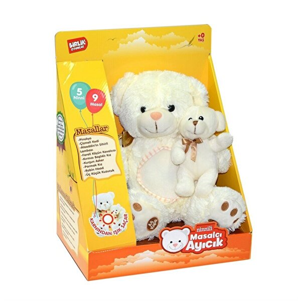 Türkçe Masal Anlatan Peluş Beyaz Ayı