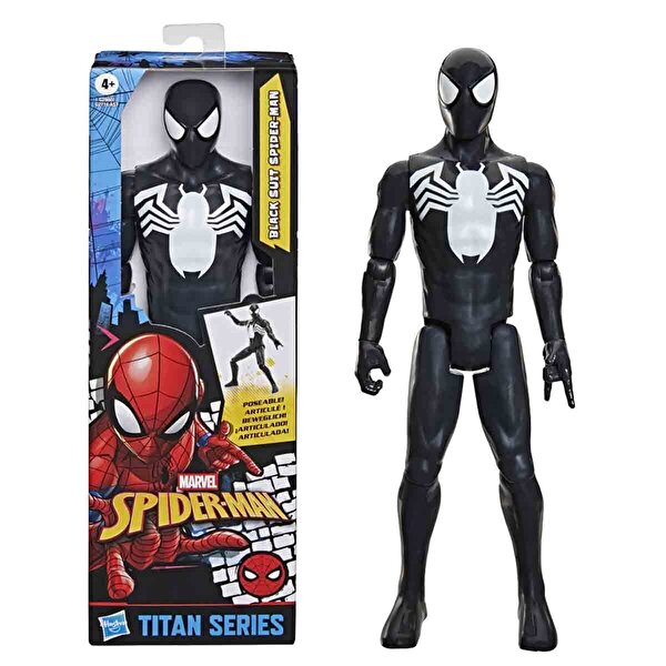 Marvel Classic Hero Titan Serisi Aksiyon Figürü 30 Cm  Black Suit Spider Man G2860