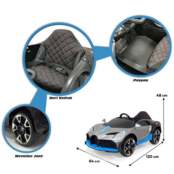 Akar Style Gt 12 Volt Akülü Araba Gri