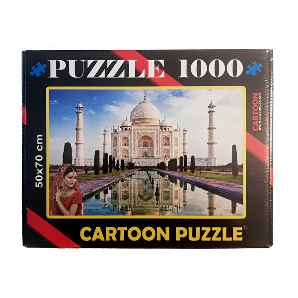 Cartoon Puzzle 1000 Parça Tac Mahal