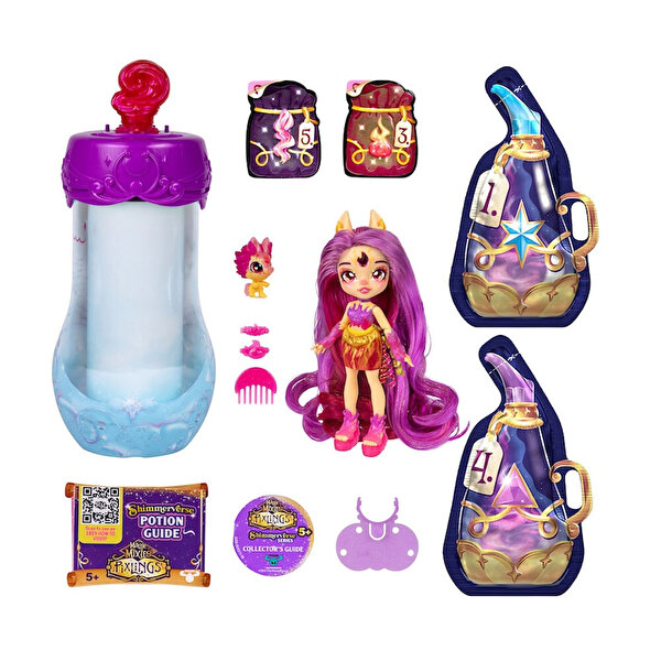 Magic Pixling Galaksi Saçlı Figür Fuşya