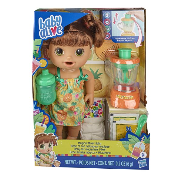 Baby Alive Bebeğim ve Sihirli Mikseri Kumral E6944