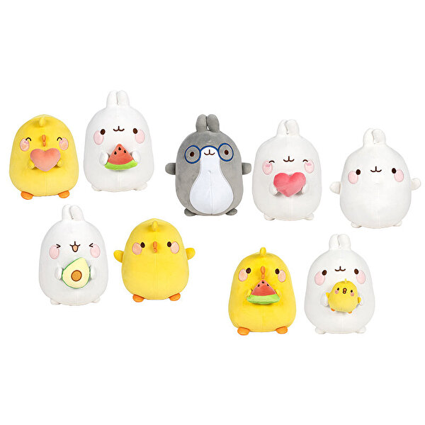 Molang Peluş 18 Cm Piu Piu ve Kalp