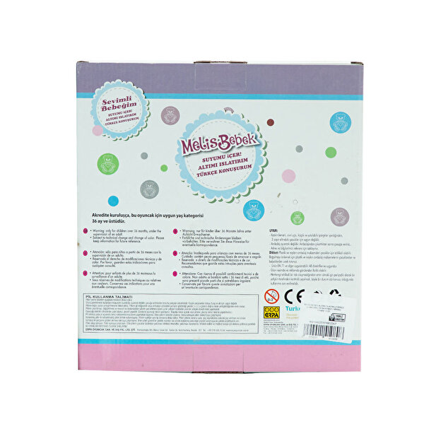 Meli̇s Bebek Altını Islatan (Türkçe Konuşan) 34cm Kırmızı Hırkalı Pembe Elbi̇se