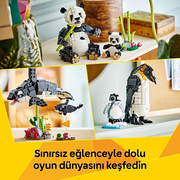 LEGO Creator 3'ü 1 Arada Vahşi Hayvanlar: Panda Ailesi 31165