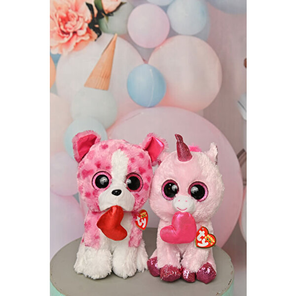 TY Beanie Boos Darling Unicorn Valentine 25 cm.