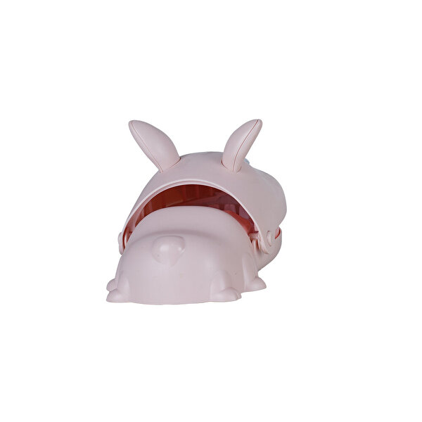 Kurmalı Hareketli Figür Tavşan Pembe