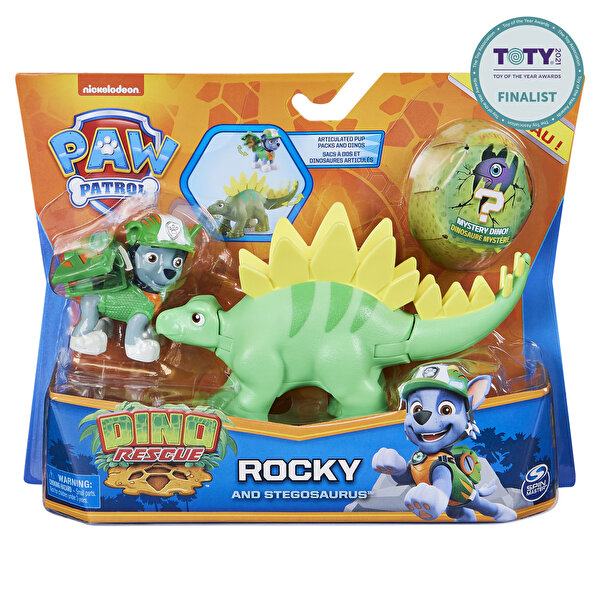 Paw Patrol Dino Yavruları Yardımcıları Figürler Rocky ve Stegosaurus