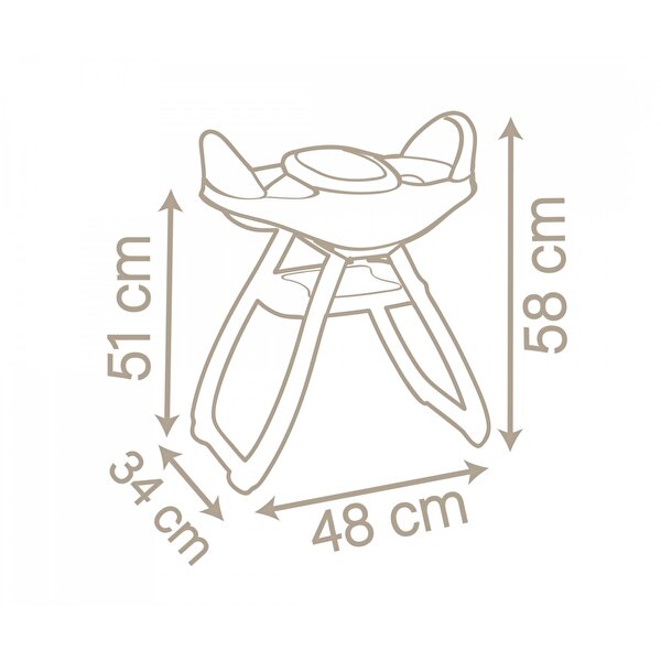 Smoby Baby Nurse İkiz Bebek Mama Sandalyesi