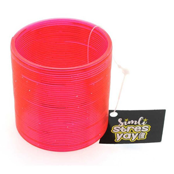 Stres Yayı Simli Kırmızı