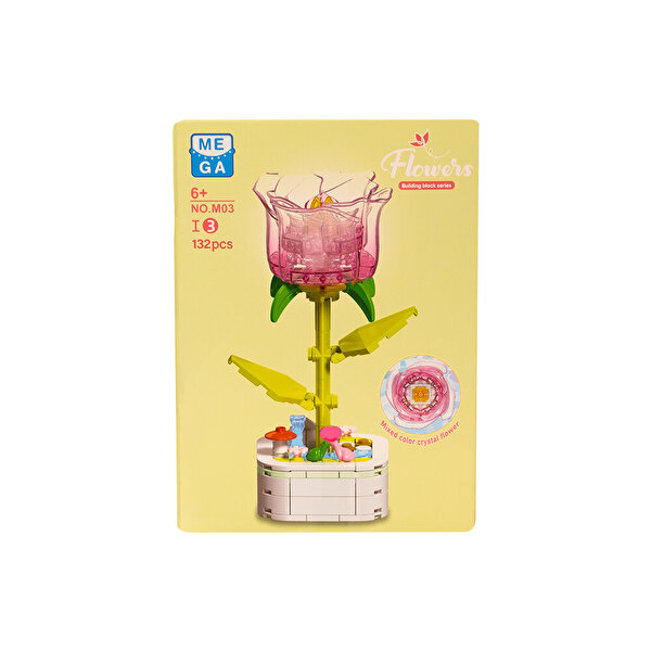 Mega Kri̇stal Çi̇çekler Yapı Blokları Gül
