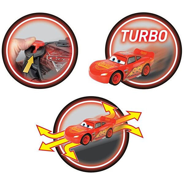 Cars 3 Uzaktan Kumandalı 1:24 Turbo Racer McQueen Araba