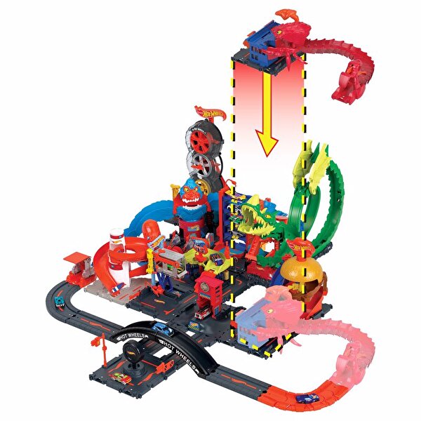 Hot Wheels Düşman Yaratıklar Oyun Seti Polis Karakolu HDR32