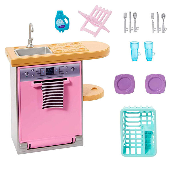 Barbie'nin Ev Dekorasyonu Oyun Setleri HJV34