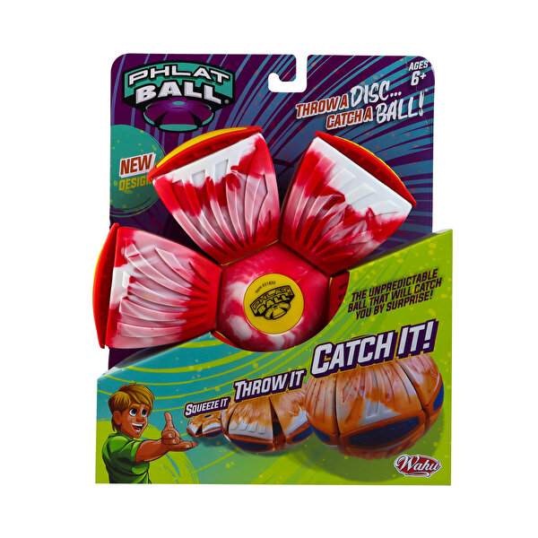 Phlat Ball V3 Kırmızı-Beyaz Desen