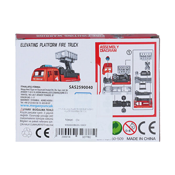İtfaiye Araçları 50-509 Elevating Platform Fire Truck Maket