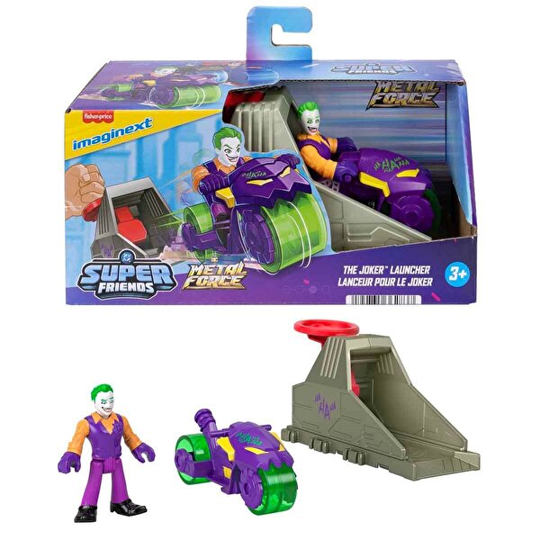 Imaginext DC Super Friends Aksiyon Figürü ve Fırlatma Seti The Joker Launcher