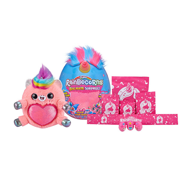 Rainbocorns Büyük Saç Sürprizi S1 Pembe Sarı
