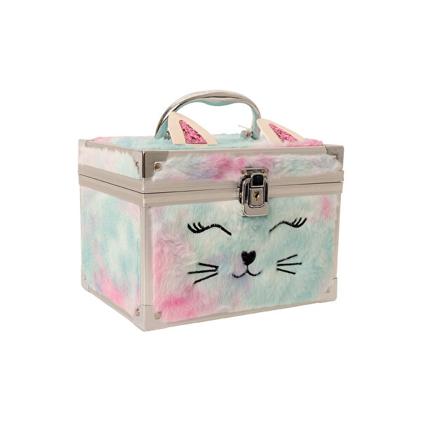 Lukky Kedili Peluş Makyaj Çantası