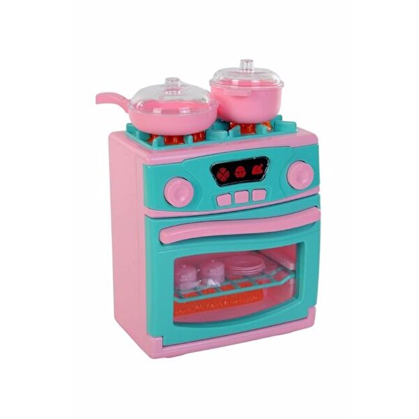 Sesli ve Işıklı Pilli Ocak Ve Fırın Seti