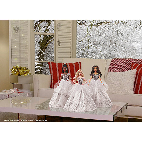 Barbie 2021 Mutlu Yıllar Bebeği Kumral GXL20