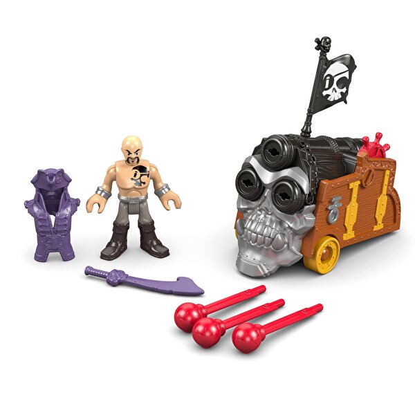 Imaginext Korsan Figürleri Davey Jones ve Triple Cannon DHH74