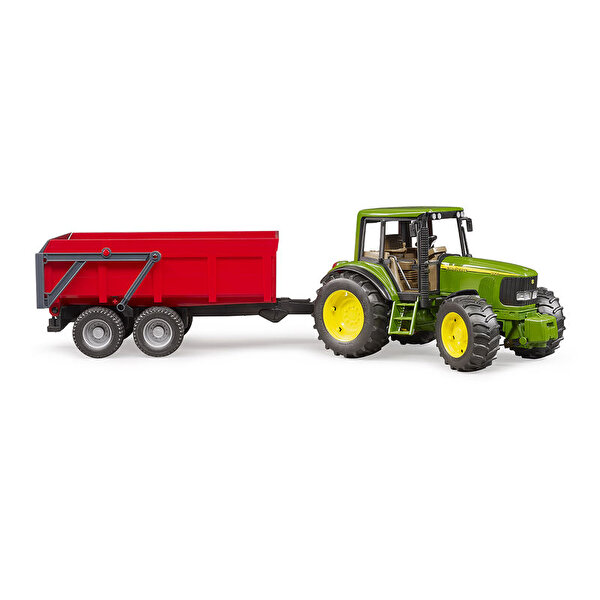 Bruder John Deere Traktör+ Kırmızı Römork 6920