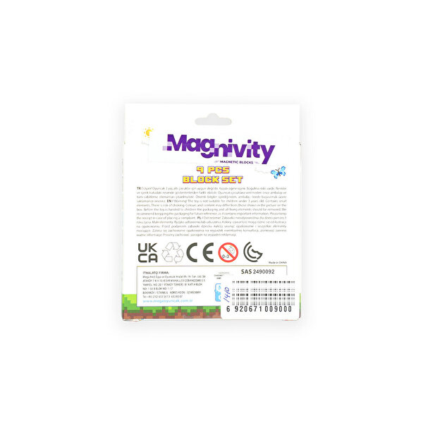 Magnivity Manyetik Bloklar Buz Desenli Blok 9 Parça