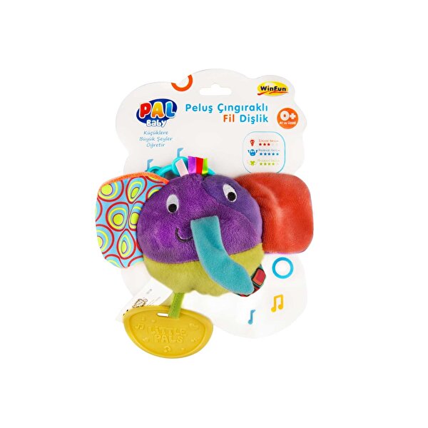 Peluş Çıngıraklı Fil Dişlik