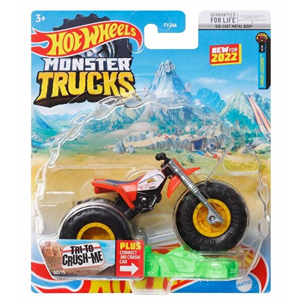 Hot Wheels Monster Trucks 1:64 Arabalar Tri-To Crush Me HCP37