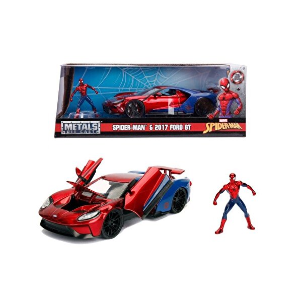 1:24 Ölçekli Marvel Spiderman 2017 Ford GT