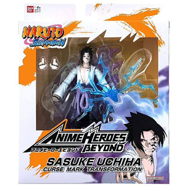 Naruto Anime Sasuke Uchiha 4 Büyük Ninja Savaşı Figürü 16 cm