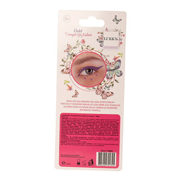 Lukky 2'si 1 Arada Kalp Baskısı ve Eyeliner