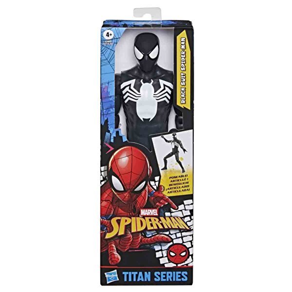 Marvel Classic Hero Titan Serisi Aksiyon Figürü 30 Cm  Black Suit Spider Man G2860
