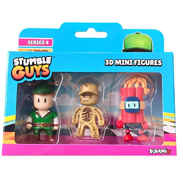 Stumble Guys 3'lü Mini Figür S4 Set 1