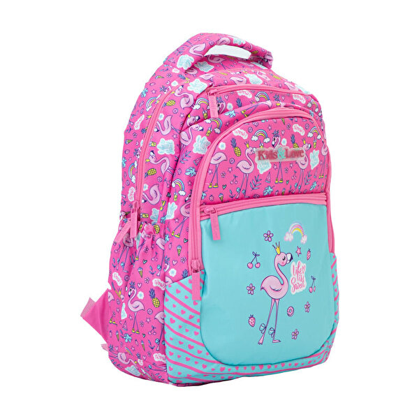 Kaukko Kids Love Paterned Flamingo Sırt Çantası