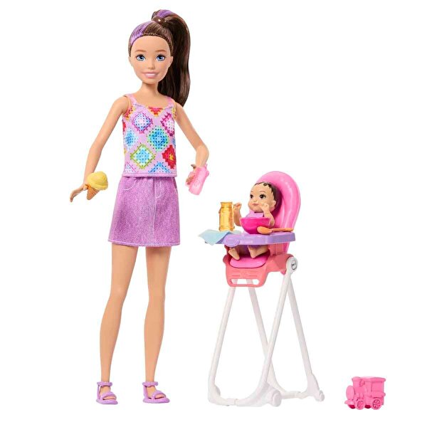 Barbie Skipper Bebek Bakıcısı Oyun Seti JJB44