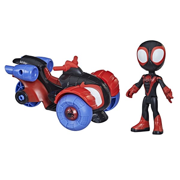 Spidey's Amazing Friends Figür ve Araçları Miles Morales' Techno Racer F1941