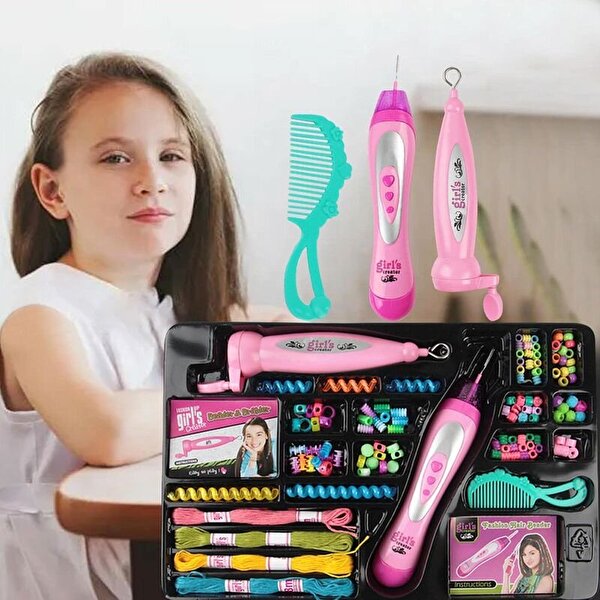 Girl's Creator Otomatik Saç Örgü Maki̇nesi̇ Seti̇